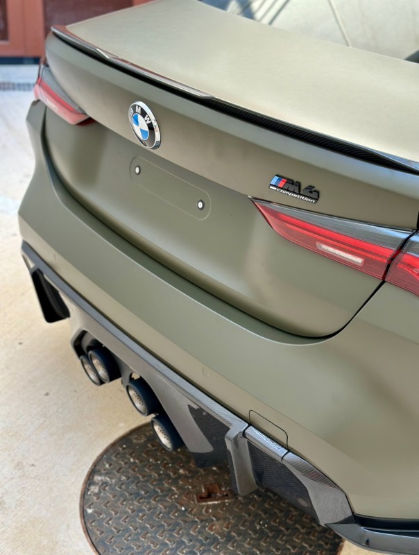 Covering Vert Mat sur cette sublime BMW M4 Compétition G82 à Montpellier