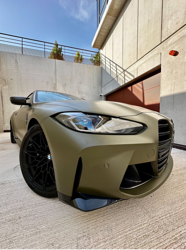 Covering Vert Mat sur cette sublime BMW M4 Compétition G82 à Montpellier