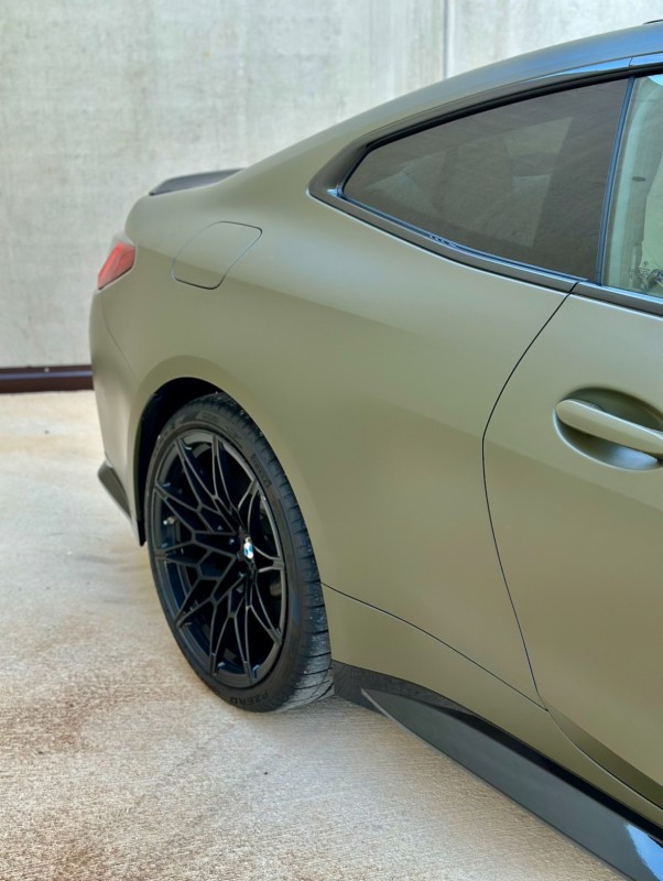 Covering Vert Mat sur cette sublime BMW M4 Compétition G82 à Montpellier