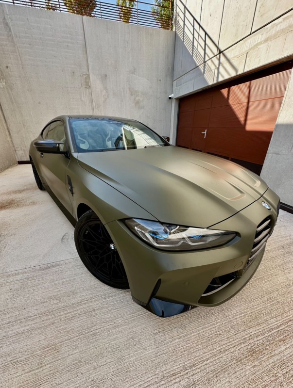 Covering Vert Mat sur cette sublime BMW M4 Compétition G82 à Montpellier