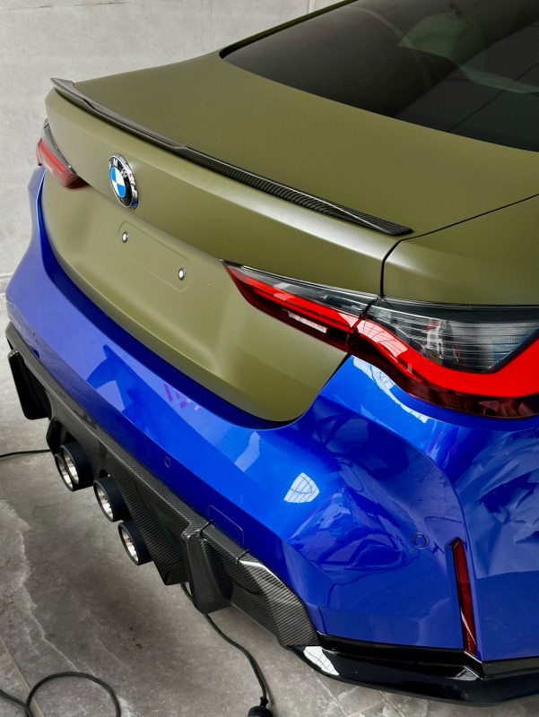 Covering Vert Mat sur cette sublime BMW M4 Compétition G82 à Montpellier