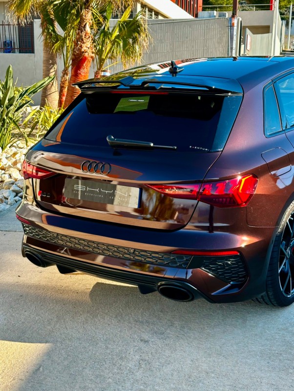 Covering intégral Noir Vampire sur cette sublime Audi RS3 8Y à Montpellier et alentours