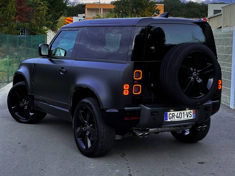 Film de protection PPF intégral sur ce Land Rover Defender 90 à Montpellier (Hérault)